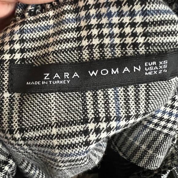 Plaid Ruffle Top Preppy Academia Y2K Soft Grunge Indie Sleaze Retro XS - Picture 4 of 6